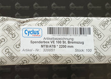 Lade das Bild in den Galerie-Viewer, Bremszüge Bremszug Walzennippel  MTB / ATB 2200mm Endhülsen Set 100 Stück
