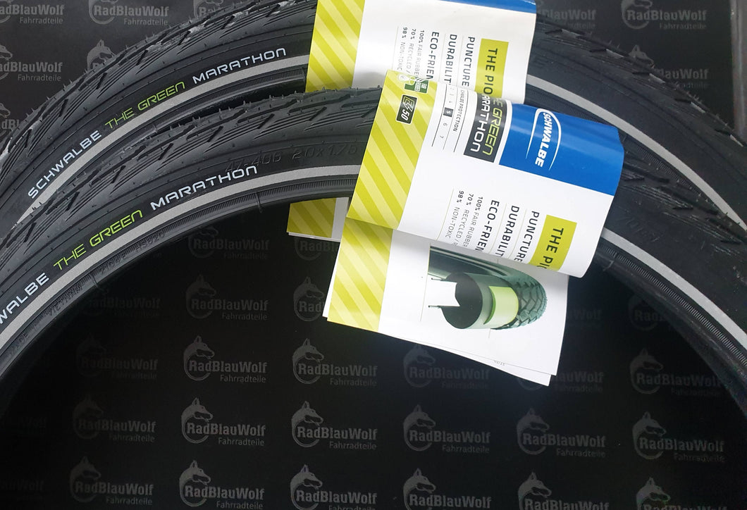 Schwalbe MARATHON 20x1.75 (47-406) Draht Performance Line ADDIX Eco Black+Reflex