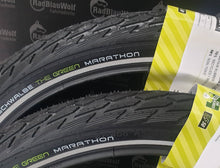 Lade das Bild in den Galerie-Viewer, Schwalbe MARATHON 20x1.75 (47-406) Draht Performance Line ADDIX Eco Black+Reflex mit Schläuche SV
