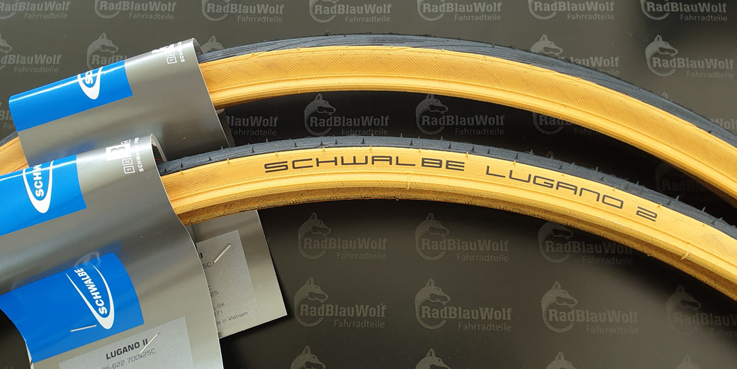 Schwalbe Lugano II Active Drahtreifen 25-622 Classic-Skin