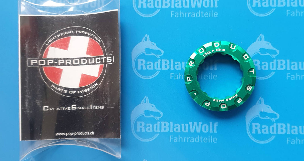 Pop-Products Versschlussring Kassette für Campagnolo 11er Kranz grün