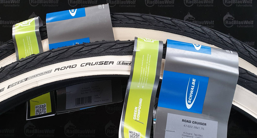 Schwalbe Road Cruiser 28x 1.75 KevlarGuard 47-622 schwarz-weiß