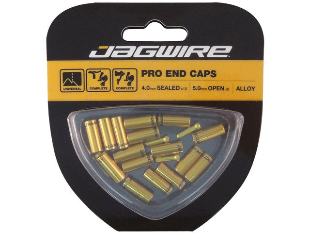 Jagwire Endkappen Gold 4.0 / 5.0 mm Endhülsen