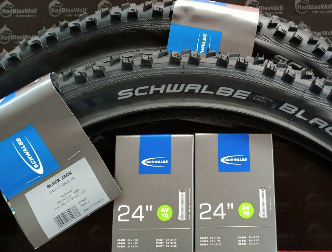 Schwalbe Black Jack Drahtreifen - Active SBC K-Guard - 24 Schwarz