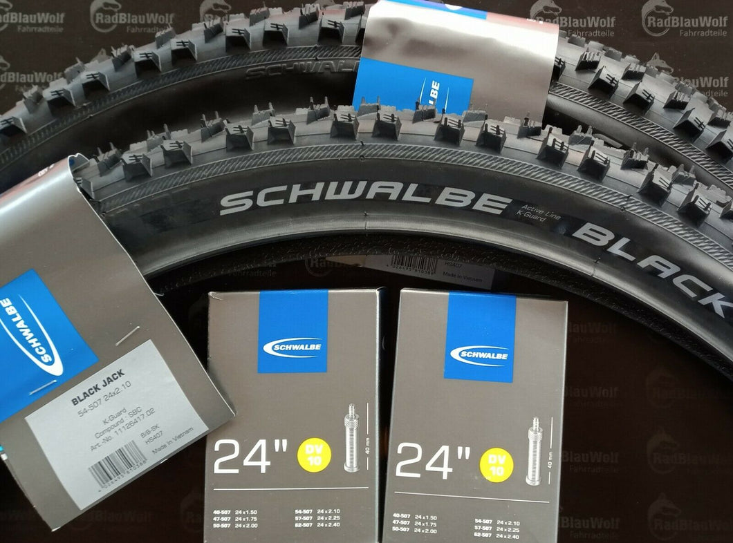 Schwalbe Black Jack Drahtreifen - Active SBC K-Guard - 24 Schwarz