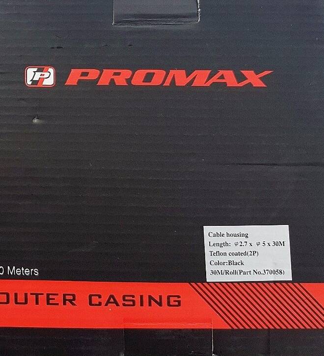 Promax Bremshülle schwarz  30 Meter Teflon Karton