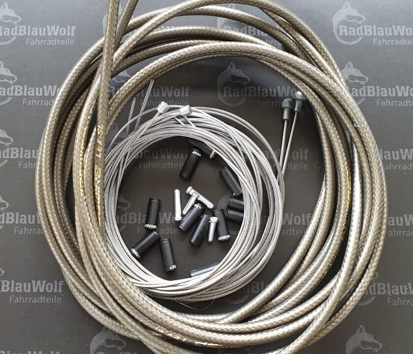 Jagwire CGX-SL Bremszug LEX-SL Schaltzug Set Rennrad Züge Titanium
