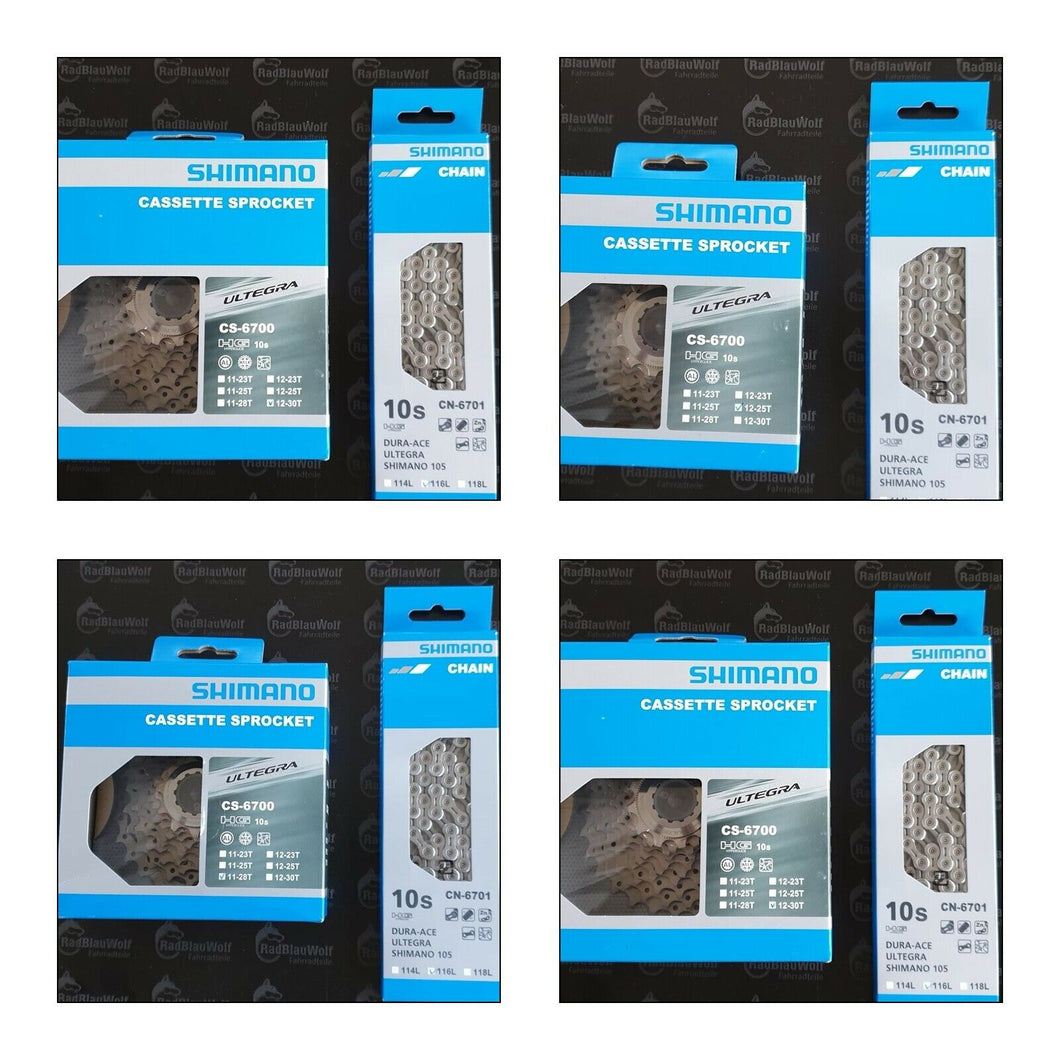 Shimano Kassette  CS-6700 Ultegra CN-6701 Kette 10 fach Ultegra
