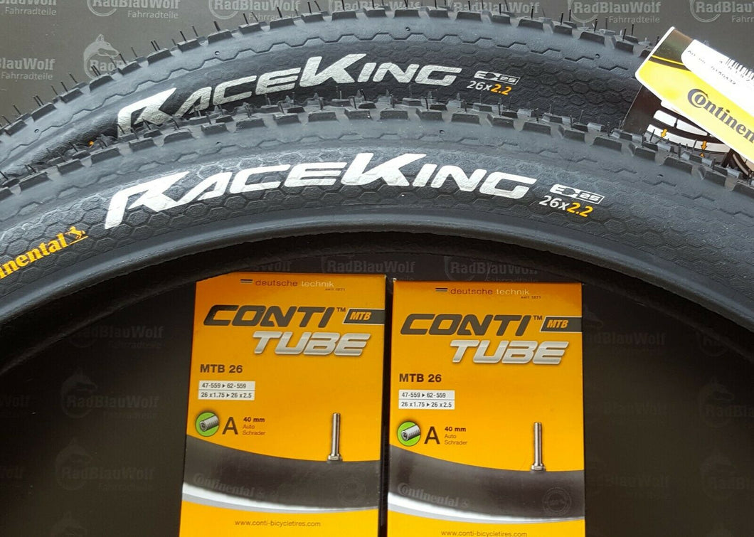 Continental  Race King  Wire  MTB Drahtreifen   26 x 2,20  E-25  schwarz  Fahrradschläuche AV