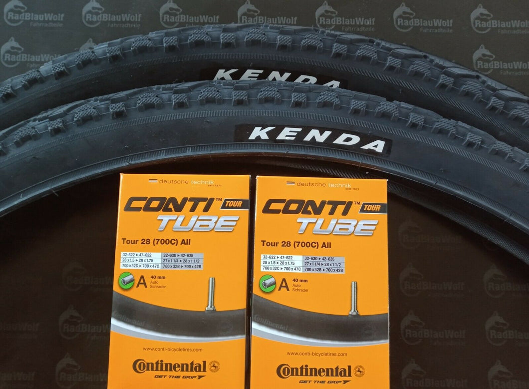 Kenda Khan  Reifen 28 Zoll schwarz 47-622  Fahrradschläuche