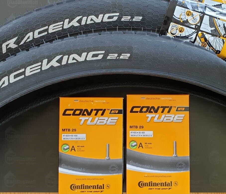Continental Race King Wire  MTB Drahtreifen  29 x 2,20  E-25  schwarz  Fahrradschläuche AV