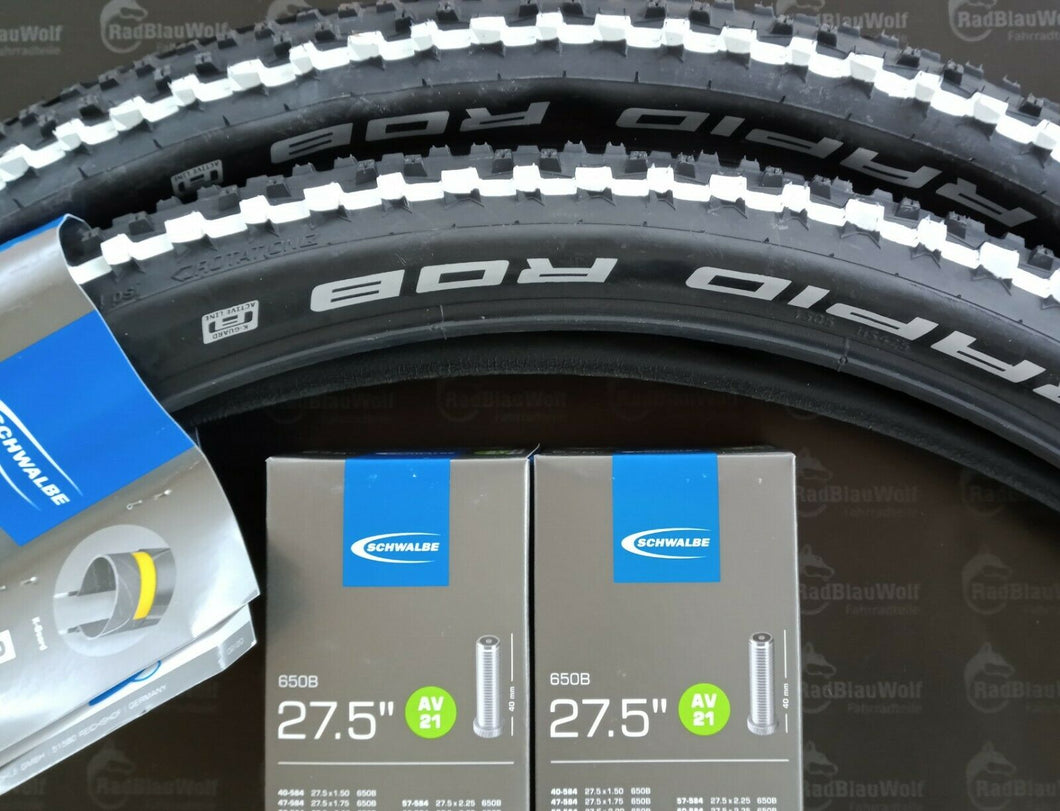 Schwalbe Rapid Rob Drahtreifen - Active SBC K-Guard  27 x 2.25 Schwarz-Weiß