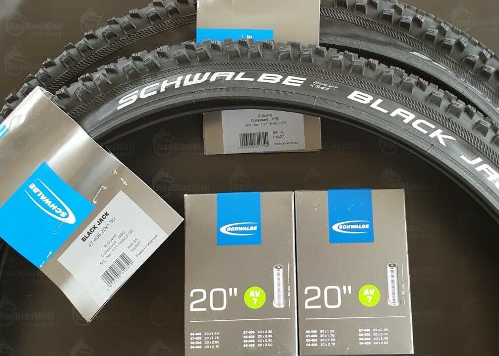 Schwalbe Black Jack Drahtreifen - Active SBC K-Guard - 20 Schwarz