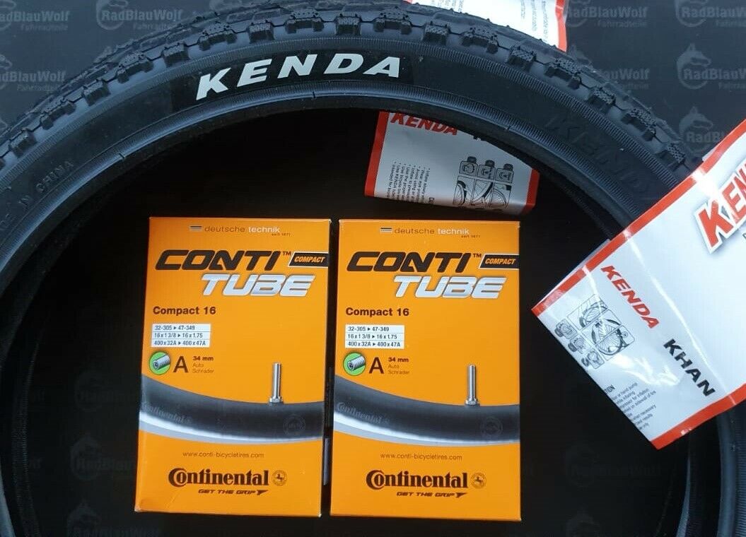 Kenda Reifen 16 Zoll K-935  schwarz  47-305 Fahrradschläuche