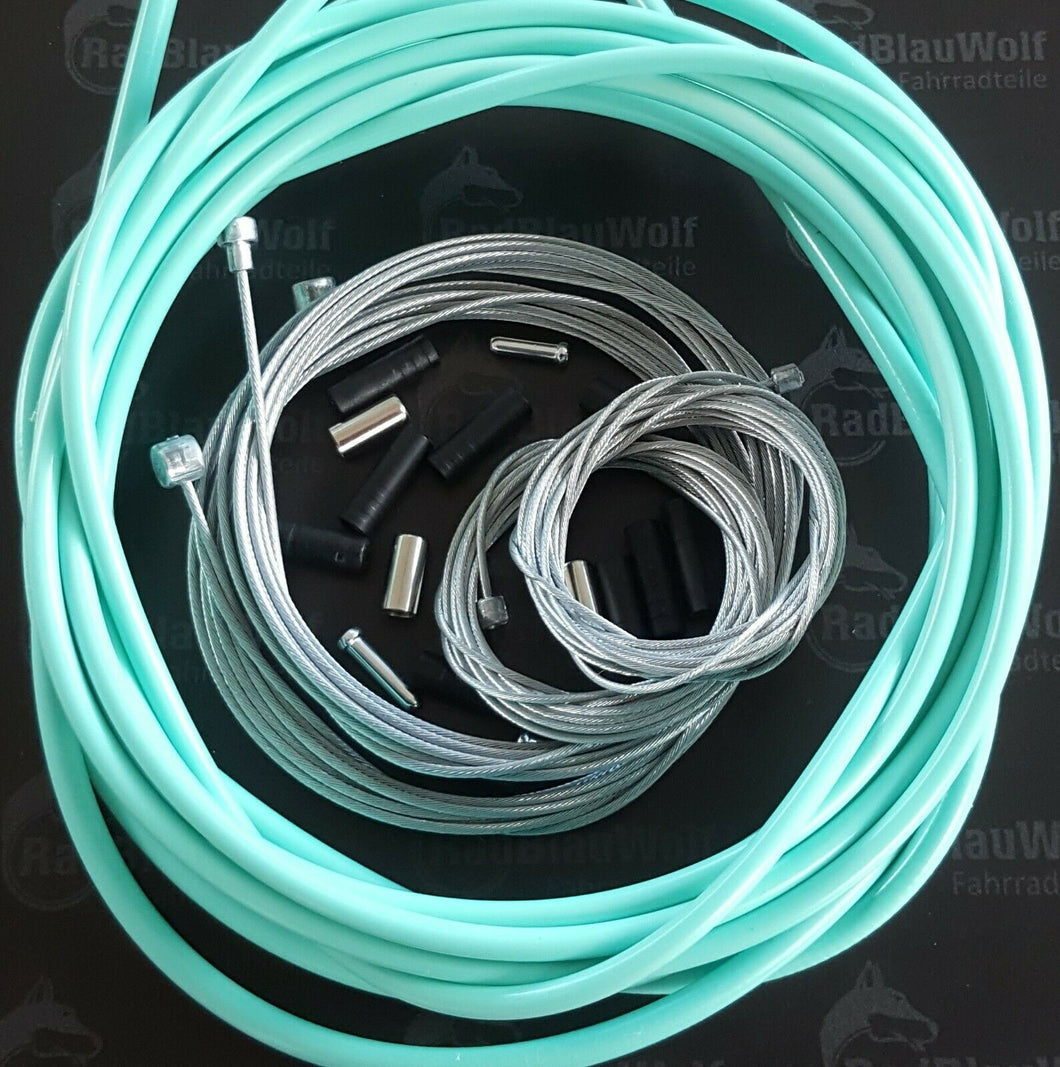Bremszughülle Schaltzughülle Schaltzug Bremzug Set Elvedes celeste